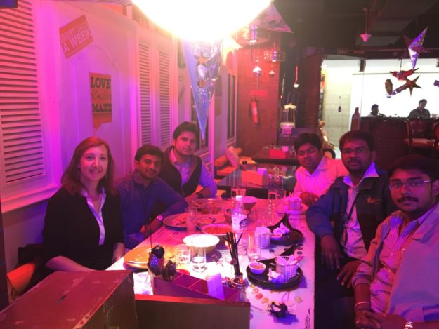 Group lunch in India