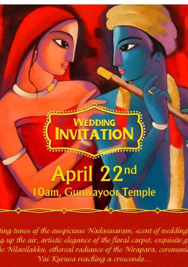 Indian wedding invitation
