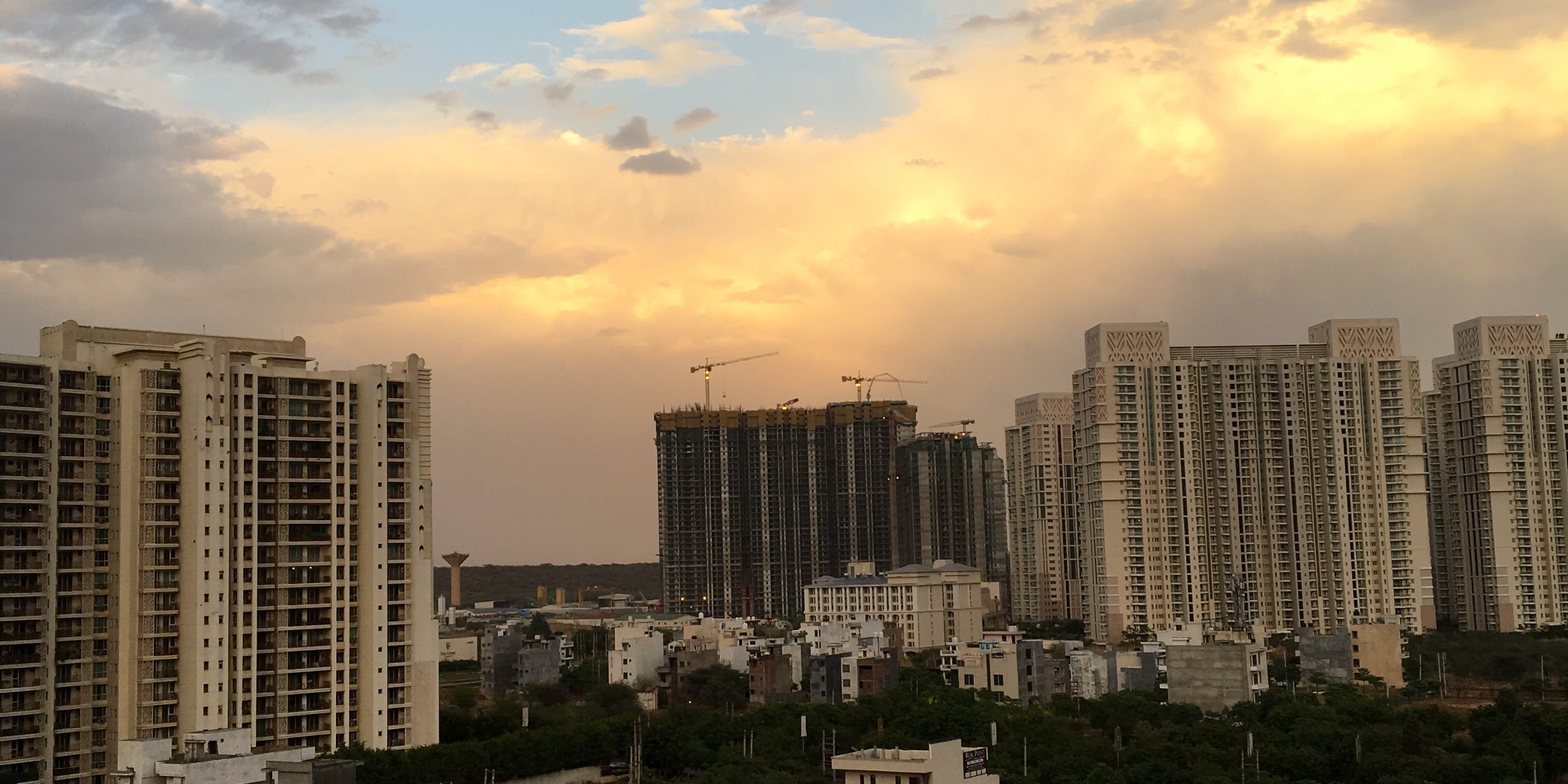 View from my apartment in India