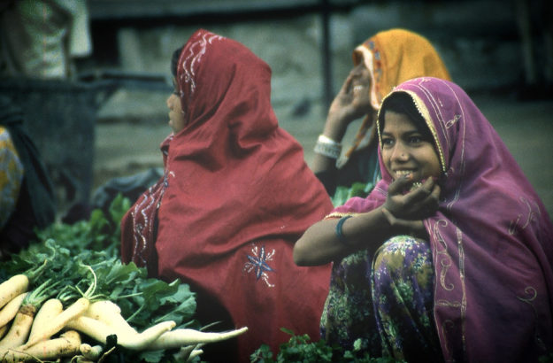 Indian women at the market