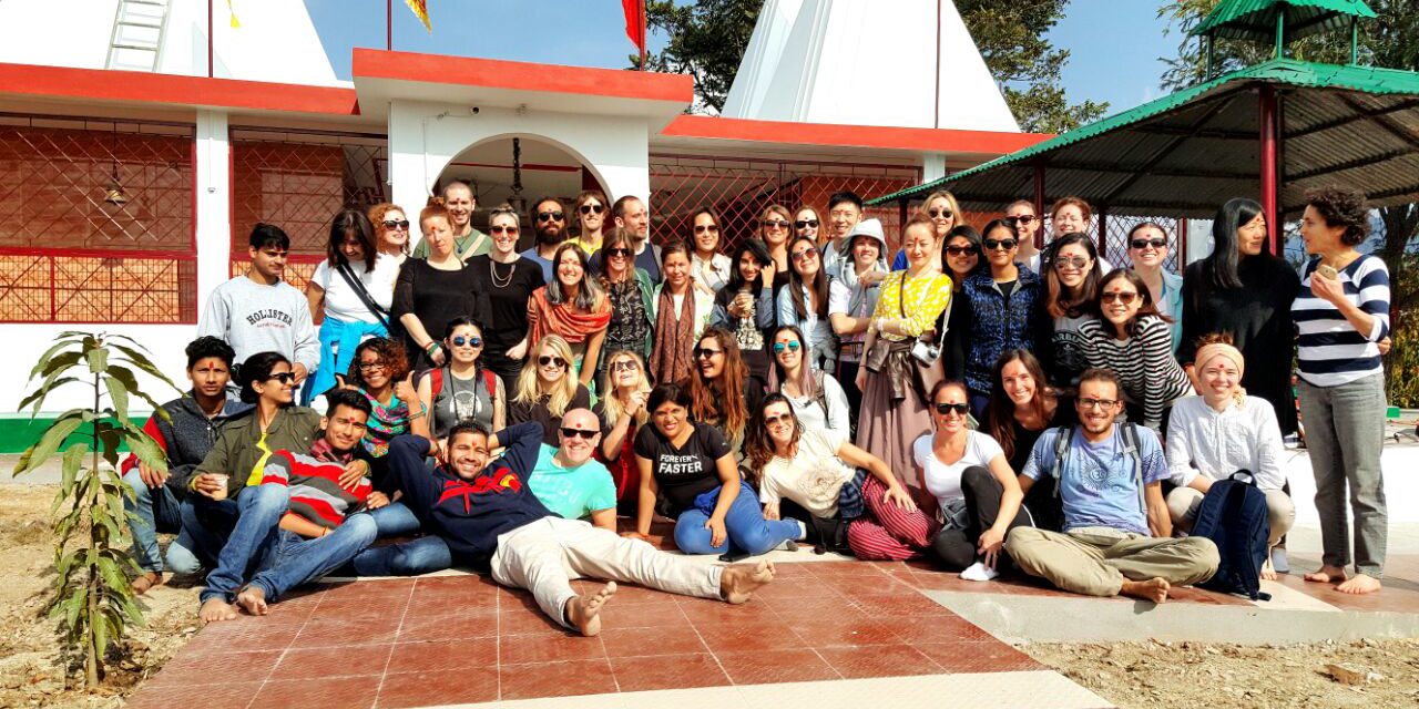 My class at Rishikesh Yog Peeth