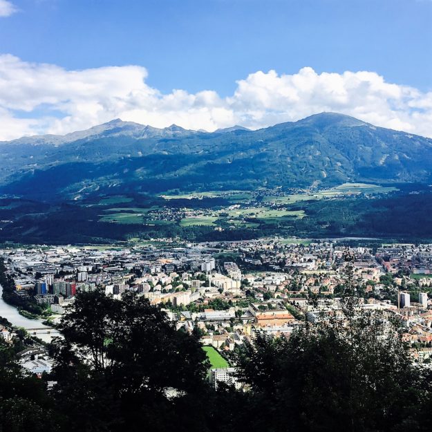 View of Innsbruck from above
