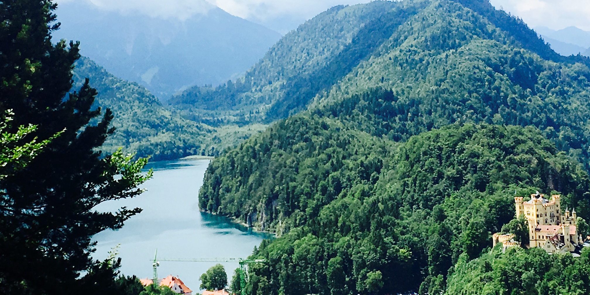 The view from Neuschwanstein Castle