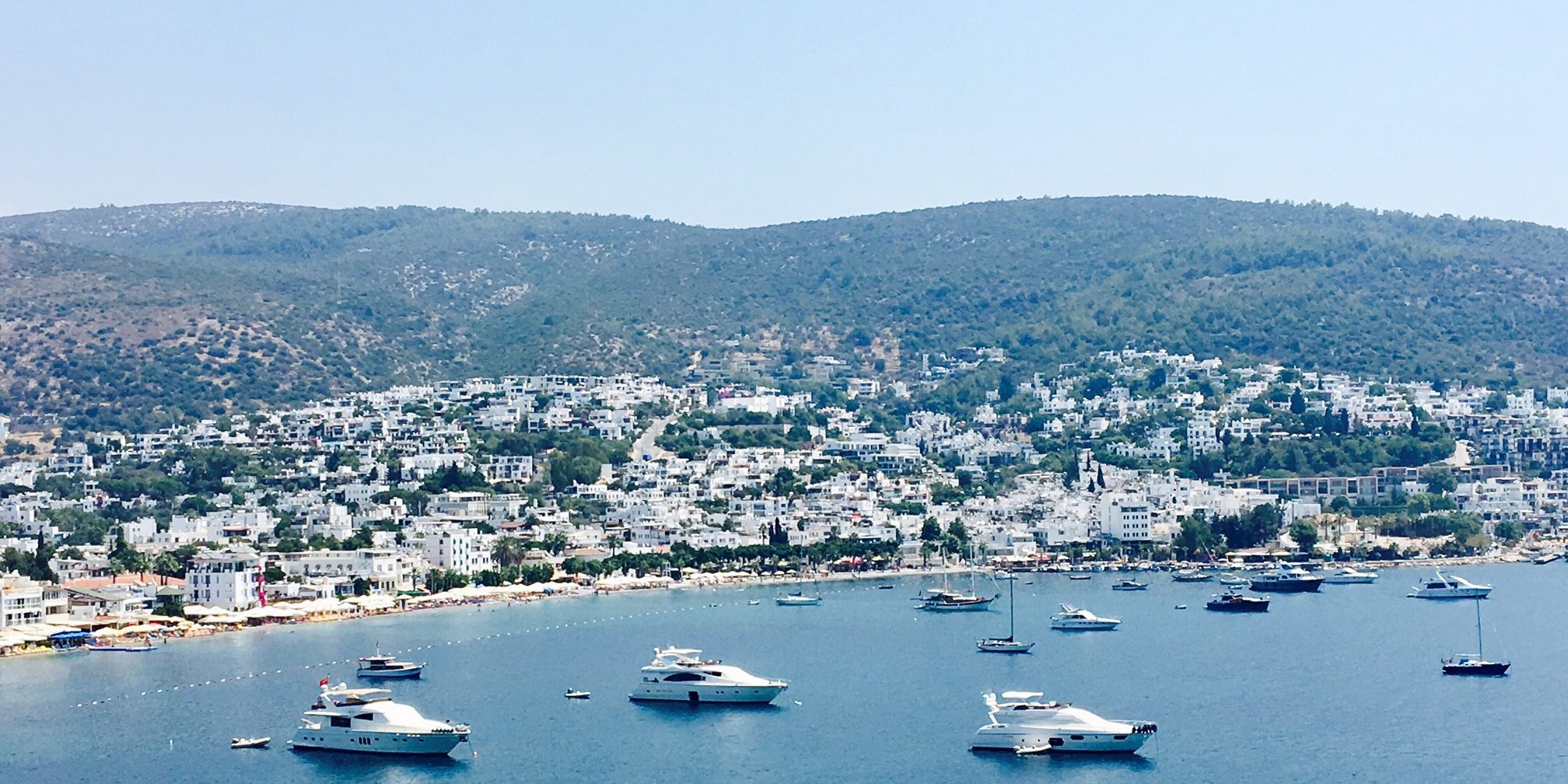 The bay of Bodrum from above