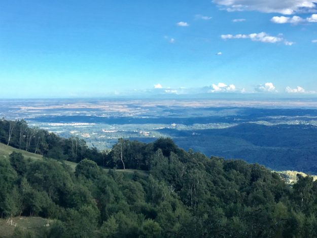 The view overlooking Biella, Italy