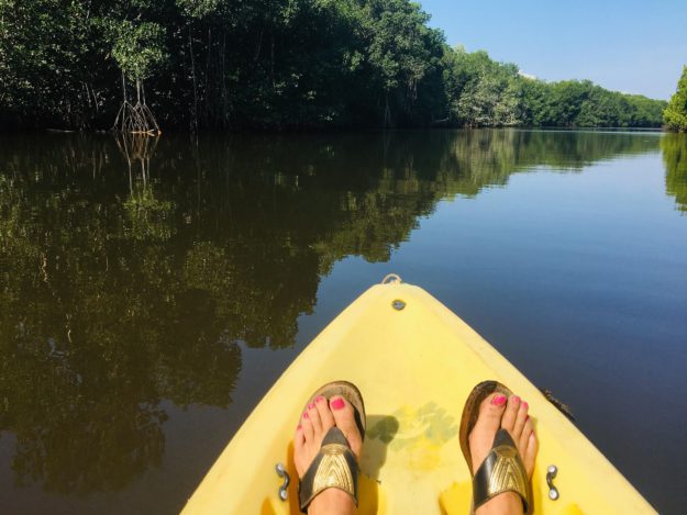 Kayaking in El Paredon Guatemala