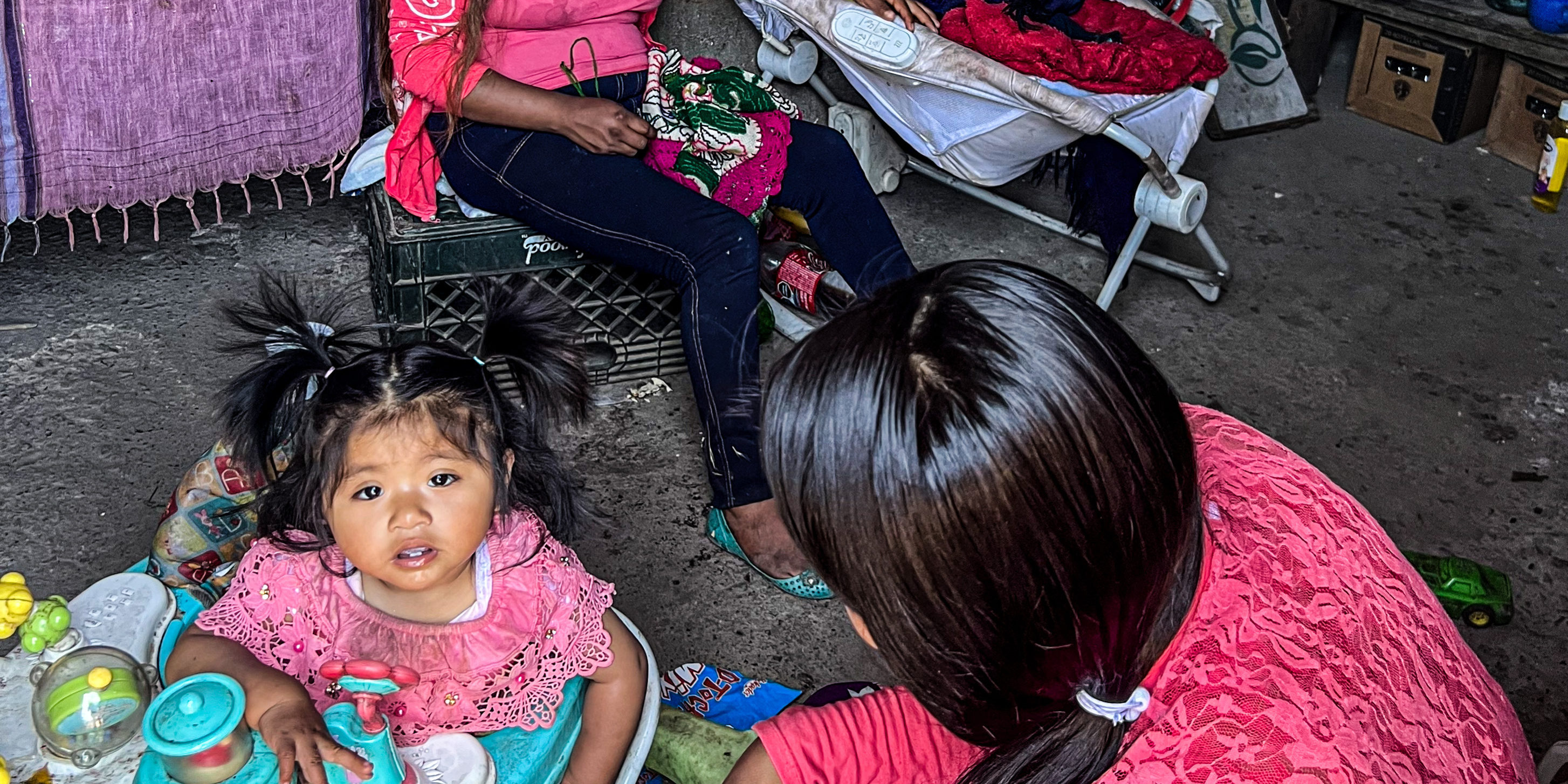 Women at a Farmowrkers Camp in Mexico