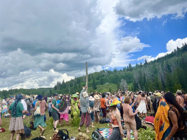 The Peace Circle at the Rainbow Gathering 2022